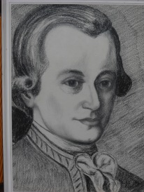 Wolfgang Amadeus Mozart (ritratto eseguito da Paolo Statuti)